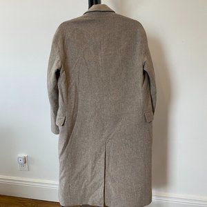 All Saints Camel Wool Overcoat, size XS